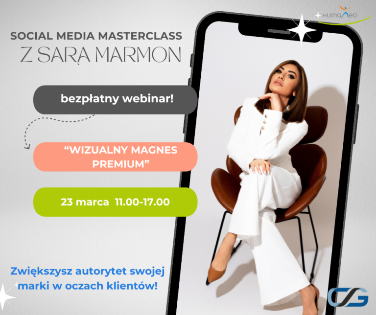 Social Media Masterclass z Sarą Marmon: WIZUALNY MAGNES PREMIUM